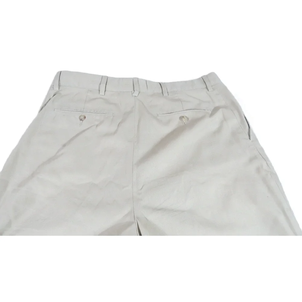 VTG Polo Ralph Lauren Prospect Chino Flat Front Pants Men 36x30 Khaki Beige EUC